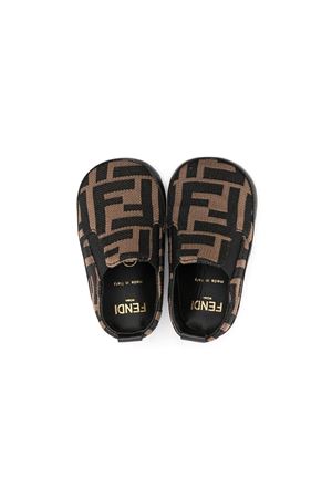 brown cotton slip-on FENDI KIDS | BMR087A6A6F0E0X